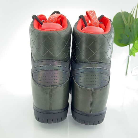 Nike Dunk Sky Hi Hidden Wedge Sneaker boot 2.0 Women Size 9 Green Water Repel - Picture 9 of 16